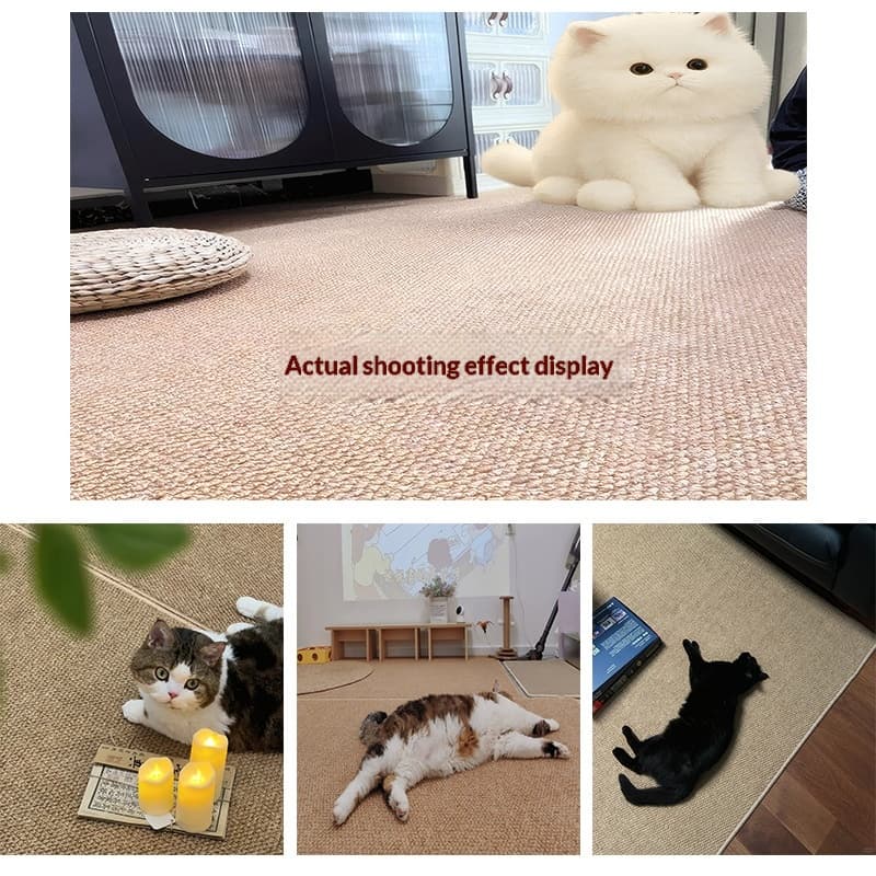 Alfombra Rascadora Antideslizante de Sisal para Gatos