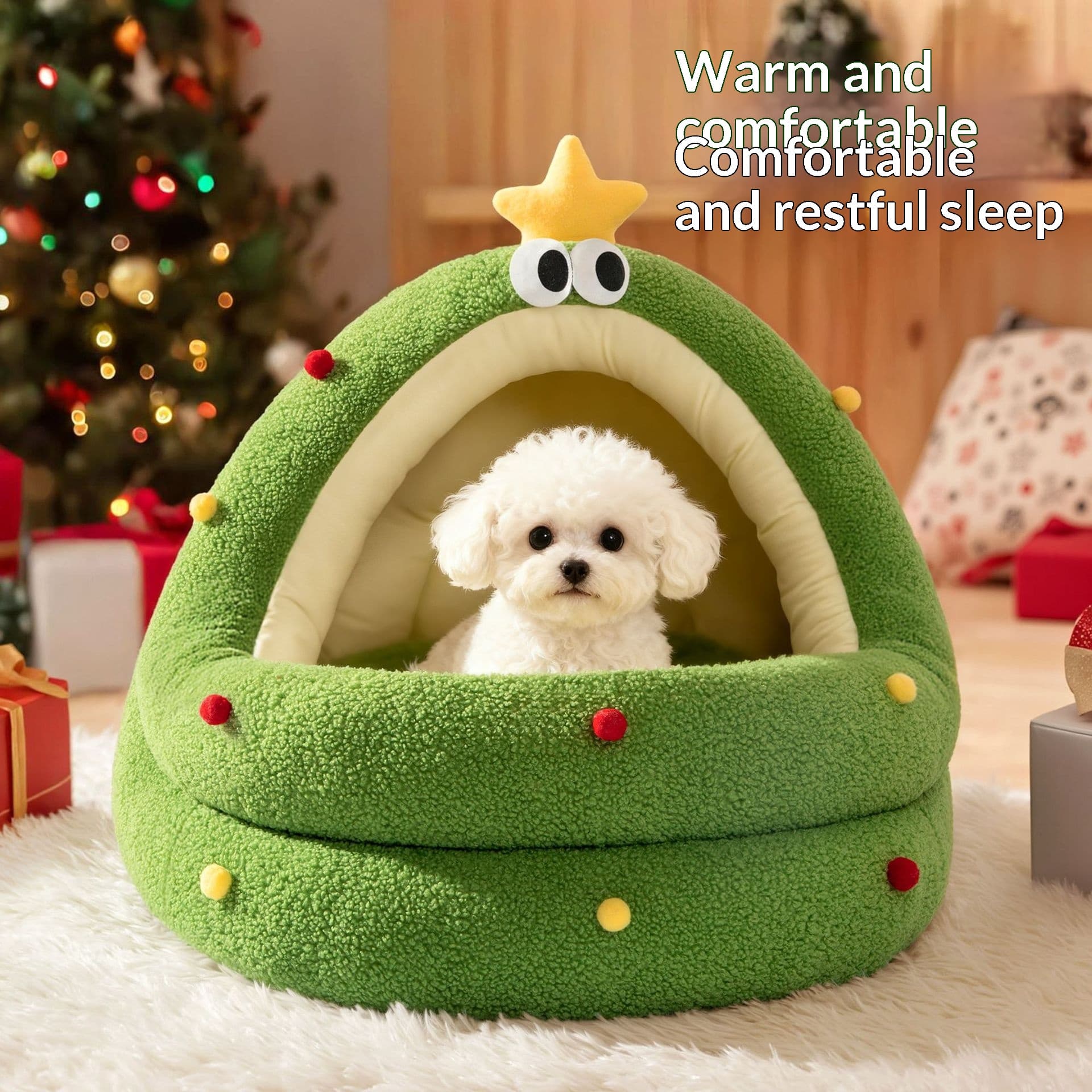 Cama Nido Tipo Carpa para Mascotas - Todo el Año
